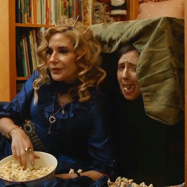 Sit back with a #Quarantine snack and discover Rowena&rsquo;s horrifying special recipe for popcorn! 😈🍿Check out our new @axwoundfilmfestival shorts during your #quarantineandchill viewings! 🌟 Link in bio! ‼️👻 Now with closed captioning!! 🍬🎥 #w