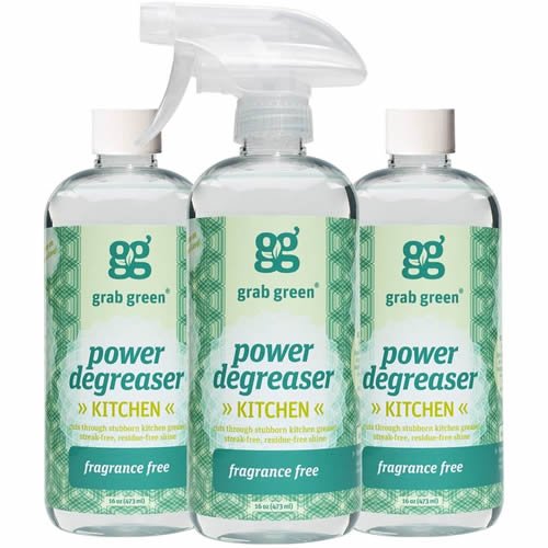 Grab Green Natural Power Degreaser, Fragrance Free, 16 Ounce Bottle (3-Pack) (Copy) (Copy) (Copy) (Copy)