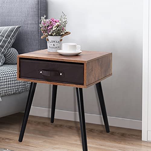 IWELL Mid-Century Nightstand Set of 2, End Table with Drawer (Copy) (Copy) (Copy) (Copy)