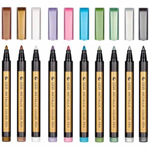 15% Off Sunshilor Metallic Marker Pens Medium Point Metallic Pens (Copy)