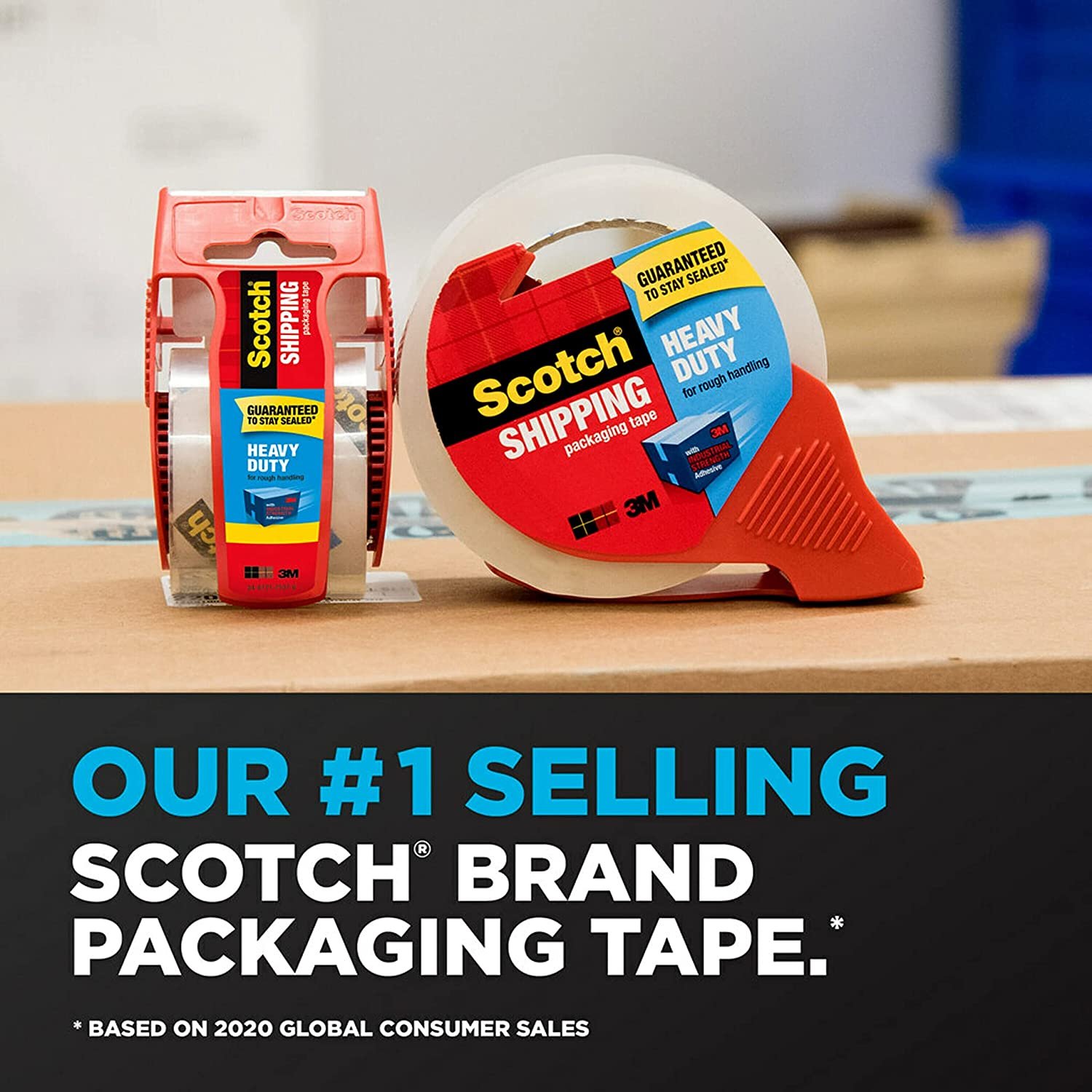 Scotch Heavy Duty Packaging Tape by the Scotch Store, 2 Pack (Copy)