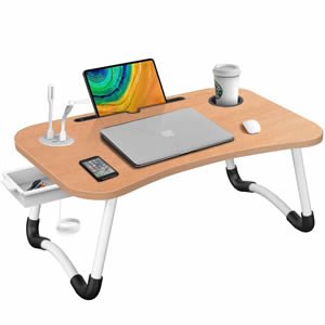 Laptop Bed Desk Large Portable Foldable Laptop Table Tray