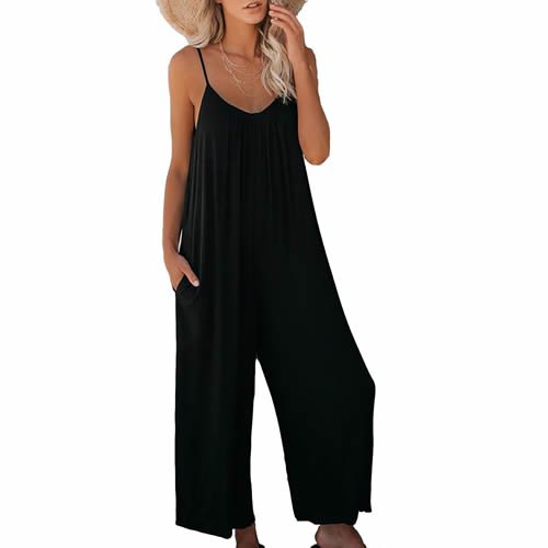 Aedvoouer Women's Baggy Plus Size Overalls Cotton Linen Jumpsuits