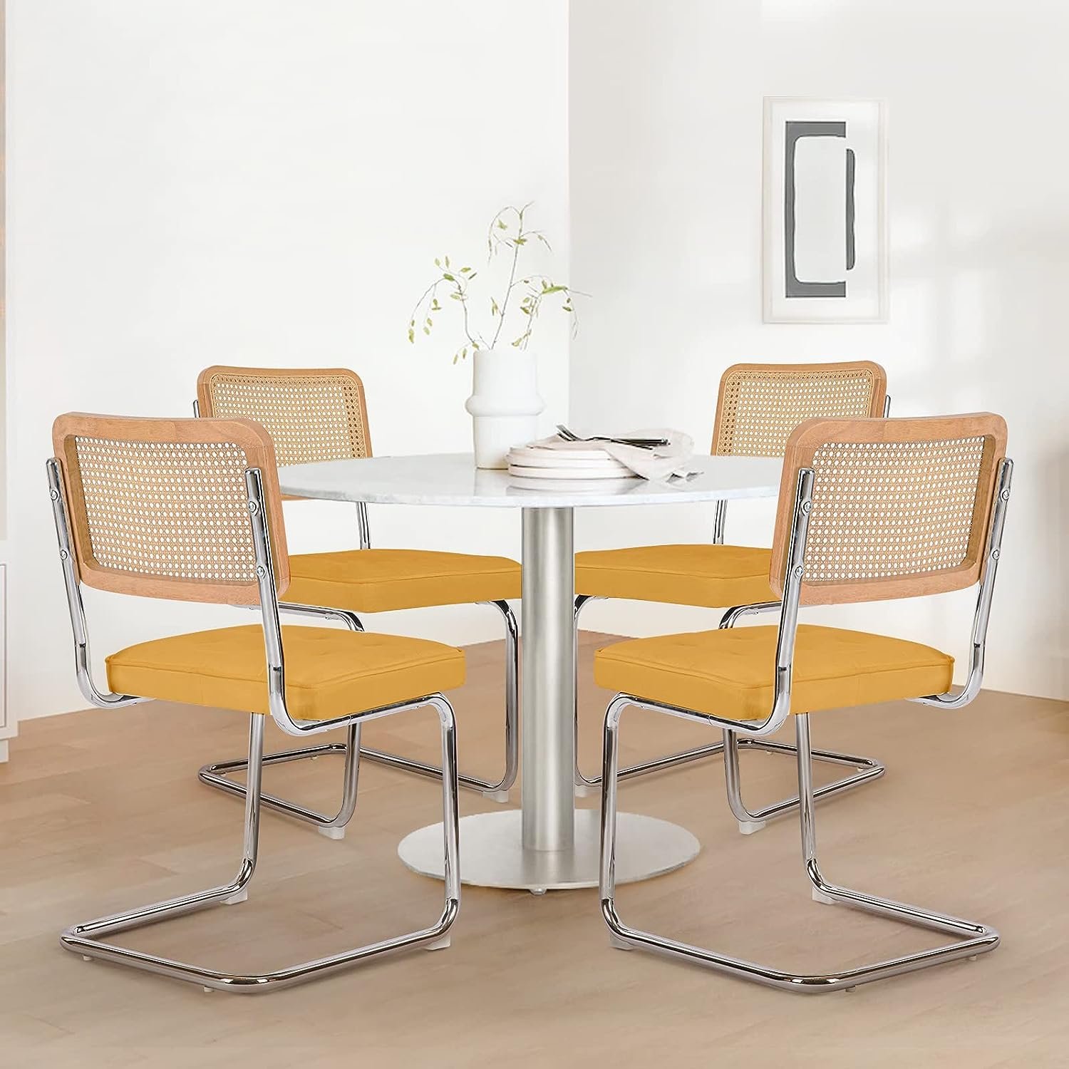 COLAMY Mid Century Modern Dining Chairs Set of 4