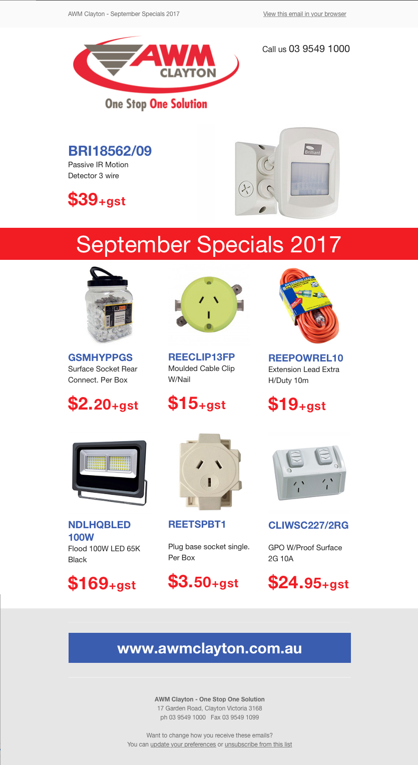 AMW Monthly Catalogue