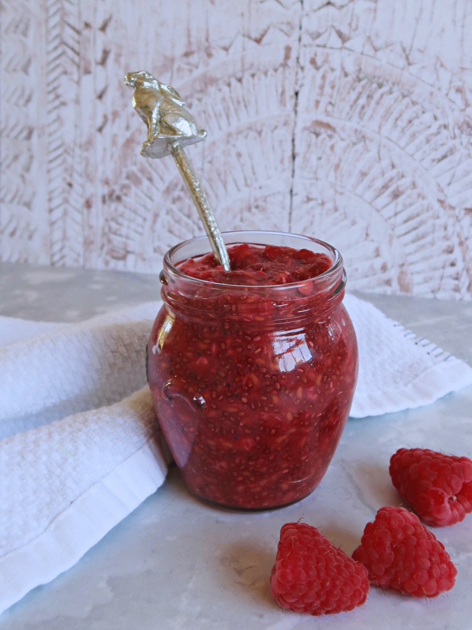 Easy Peasy Raspberry Chia Seed Jam — A Vegan Visit