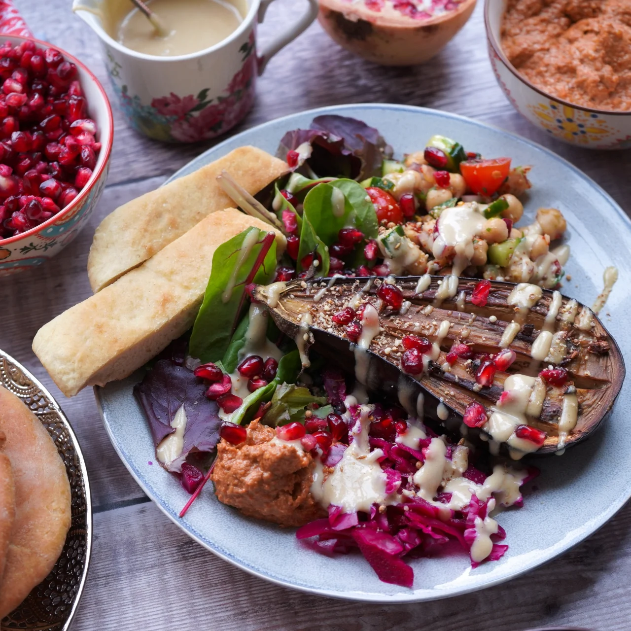 🥙 Fire Roasted Aubergine Kebabs — A Vegan Visit