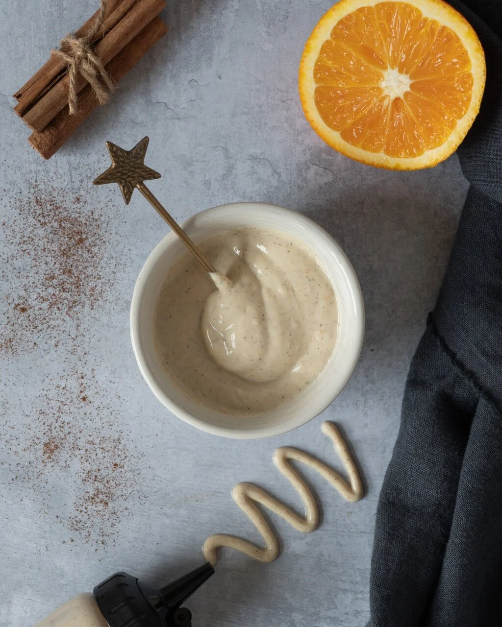 🍊 Cinnamon Orange Tofu Icing — A Vegan Visit