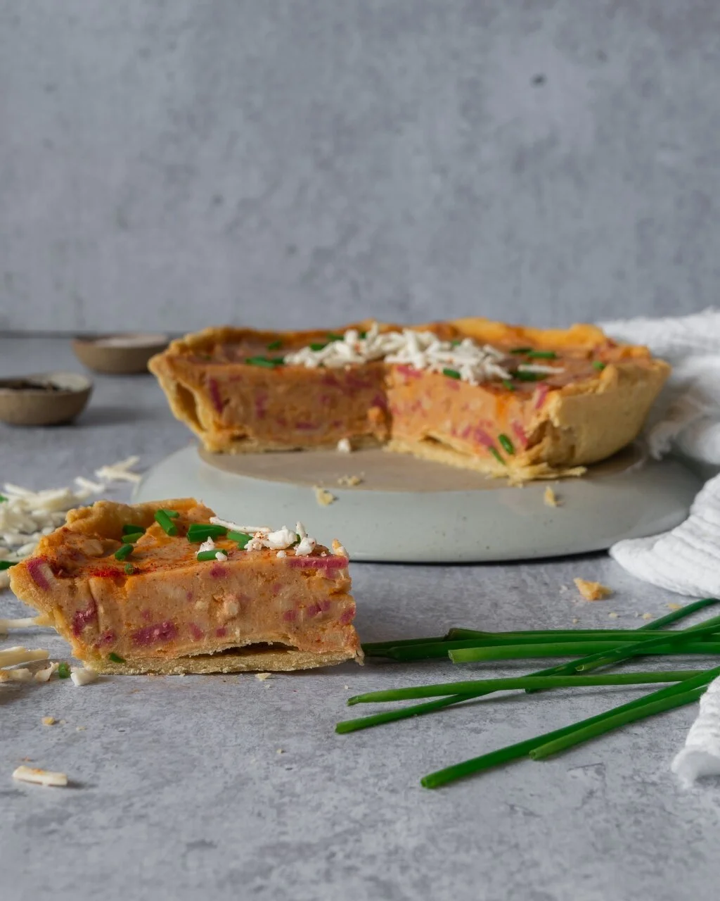 🥓 Vegan Bacon & Cheese Quiche Lorraine — A Vegan Visit