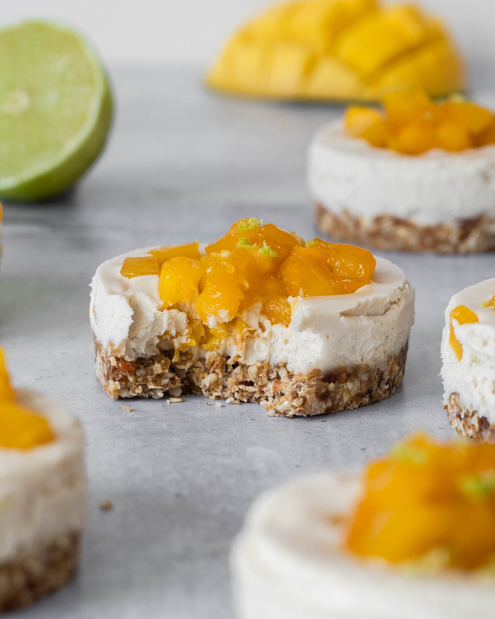 Sticky Mango Cheesecakes (Vegan & No Bake) — A Vegan Visit