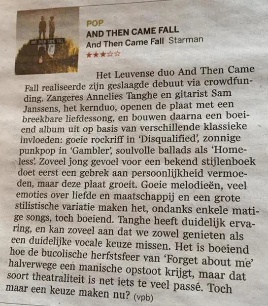 De Standaard - 07.02.2018