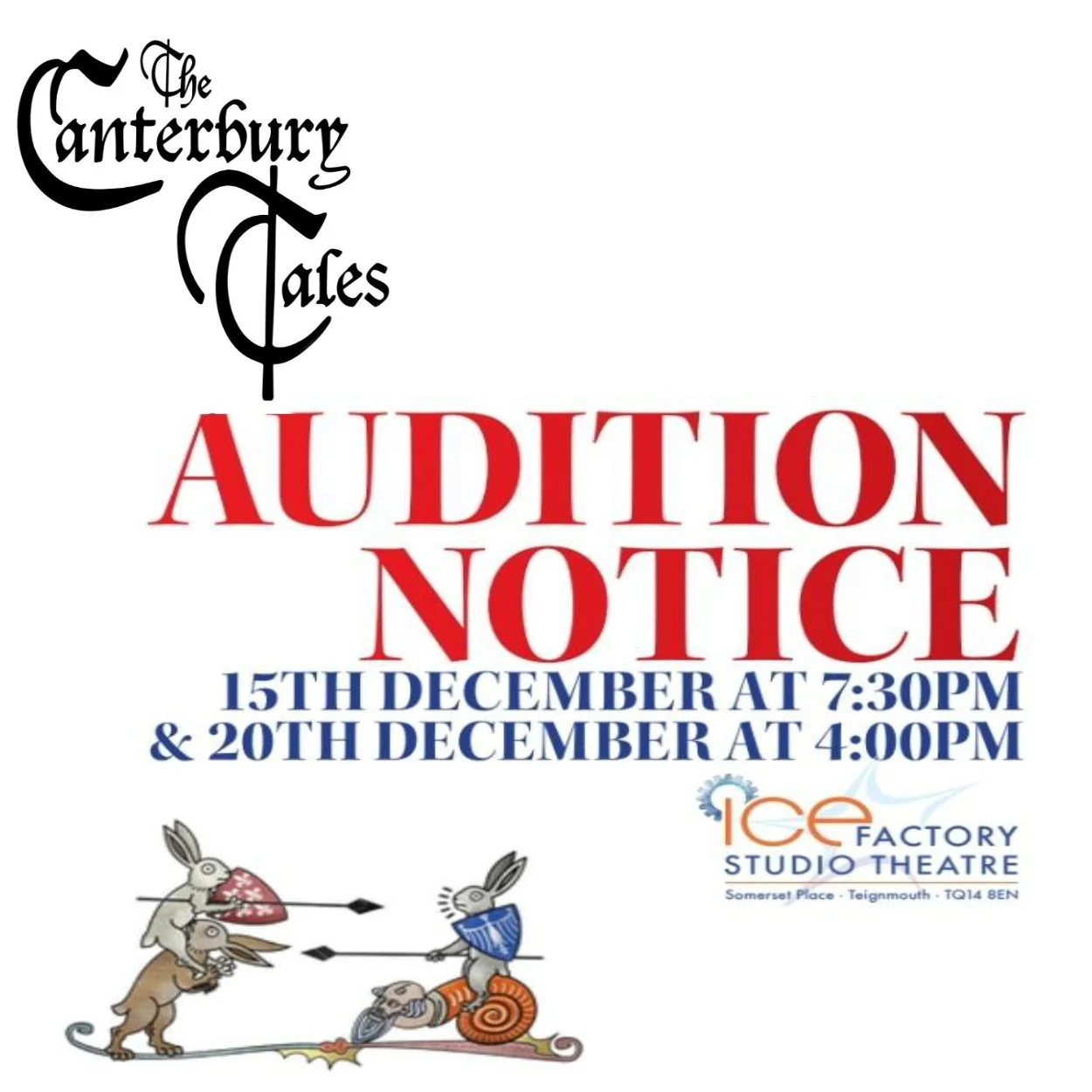 Auditions - Canterbury Tales