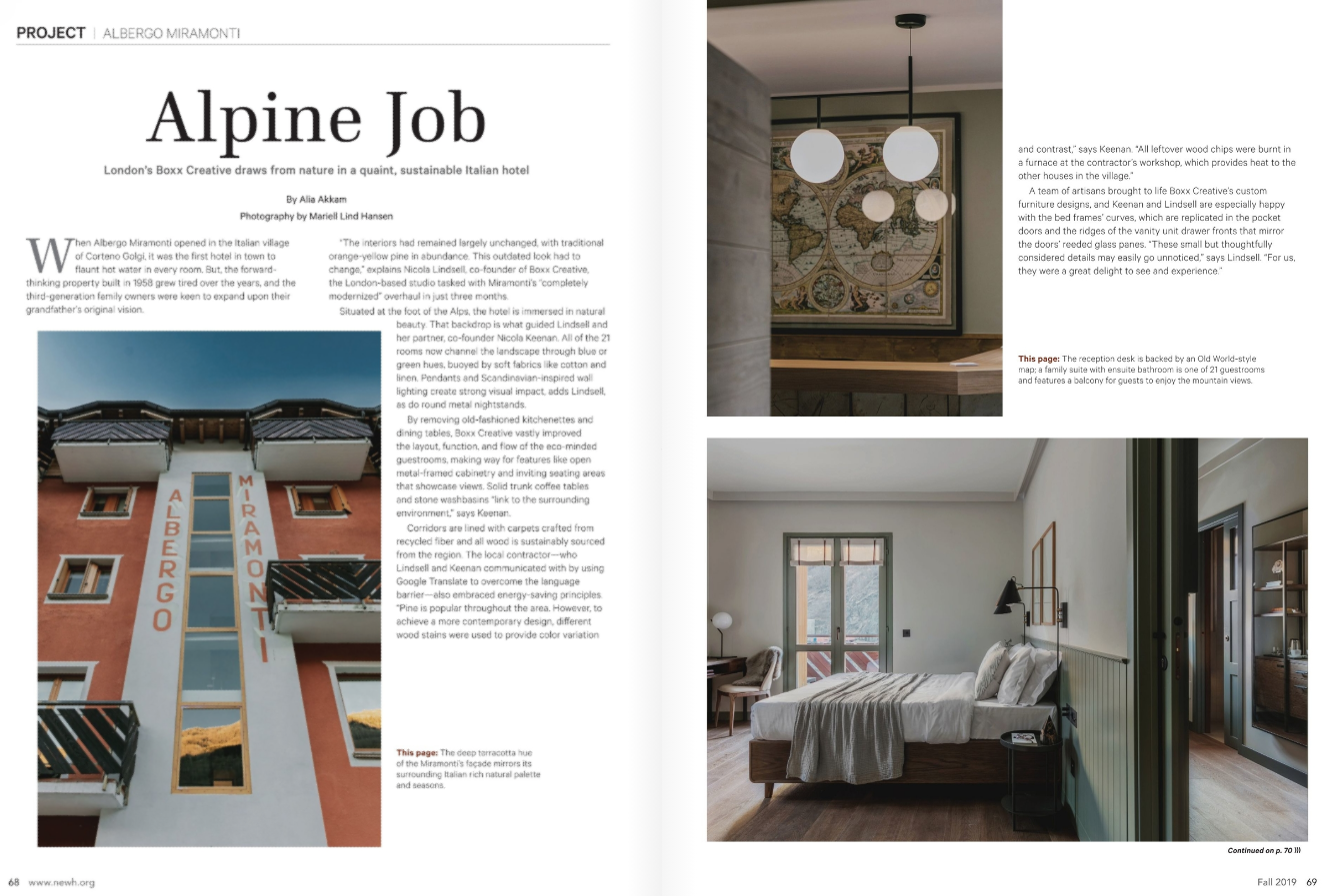 Image: The NewH Magazine ‘Albergo Miramonti’ Feature