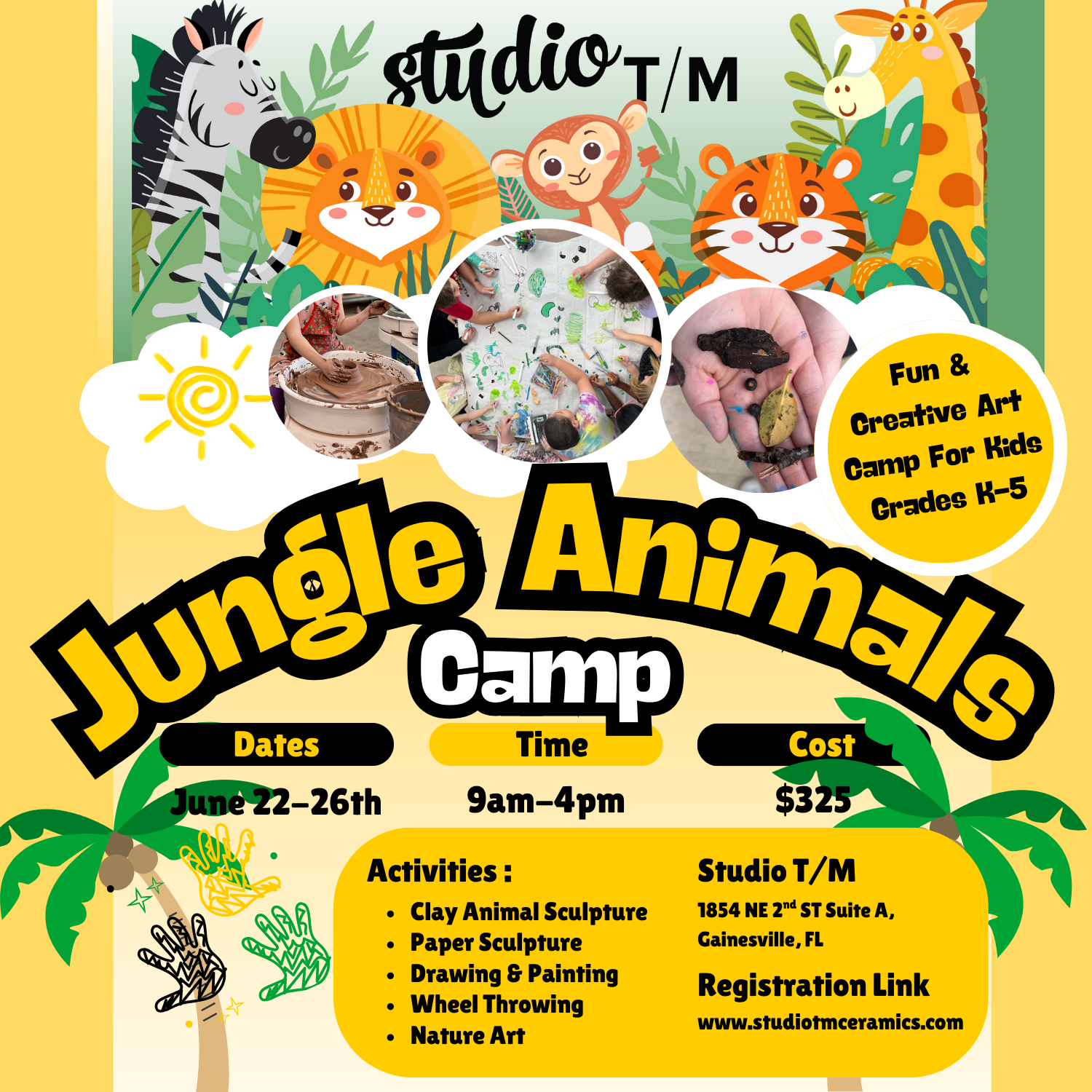Image of Jungle Animal Camp with description of camp activities.