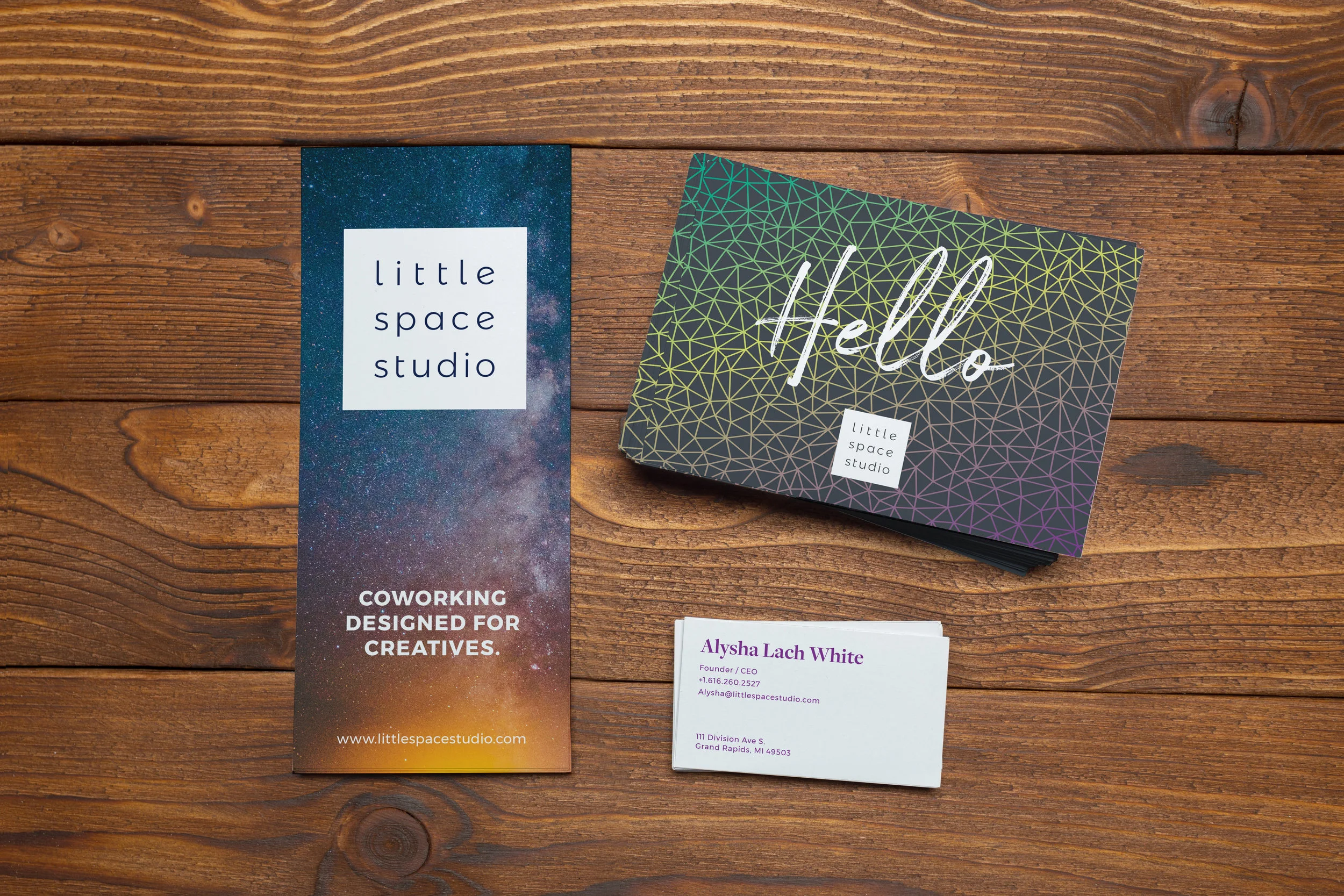 Brand Refresh, Print Collateral Little Space Studio