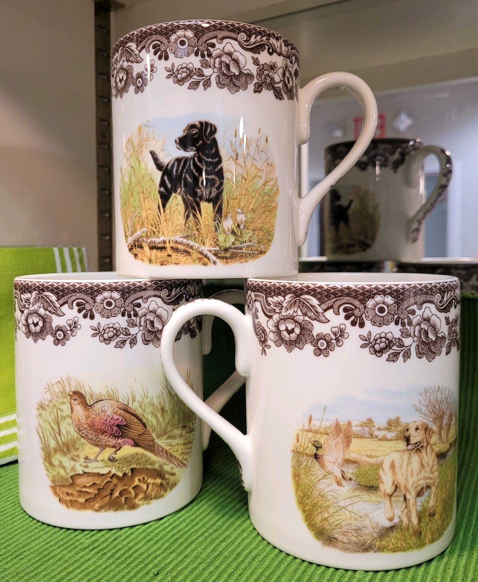 Spode Woodland Quail Snipe and Rabbit Tea Cup and Saucer Pheasant 