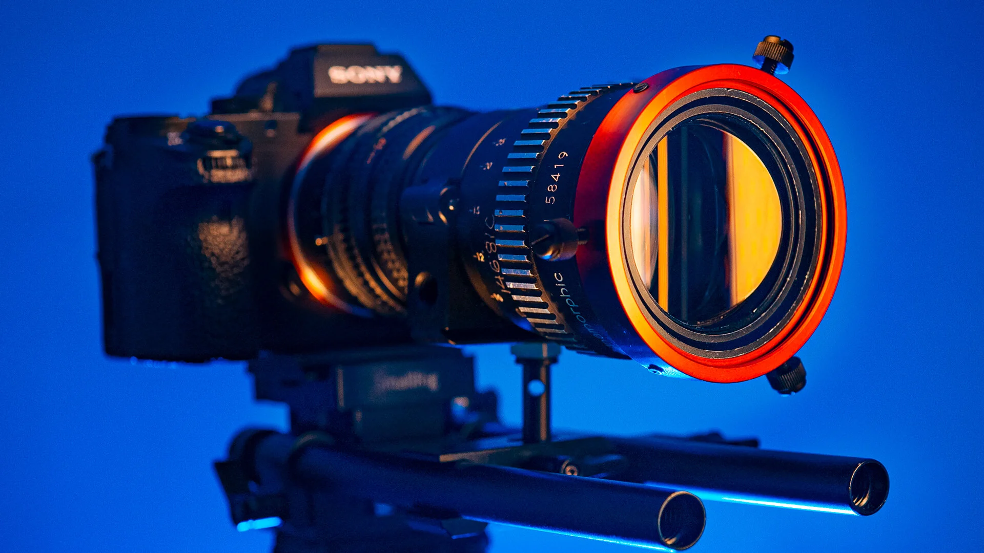 Shooting a video with a DIY 2X Anamorphic Lens