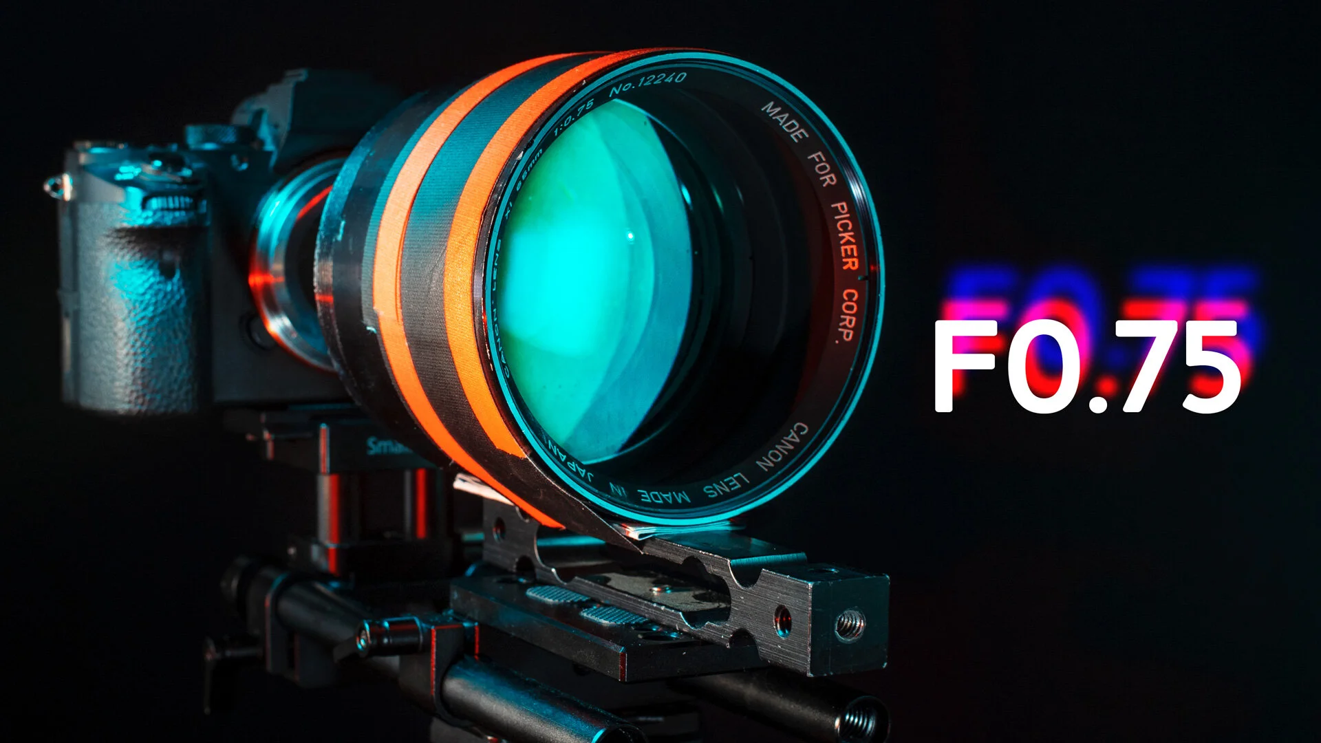 Shooting a Video with a X-Ray Lens at F0.75