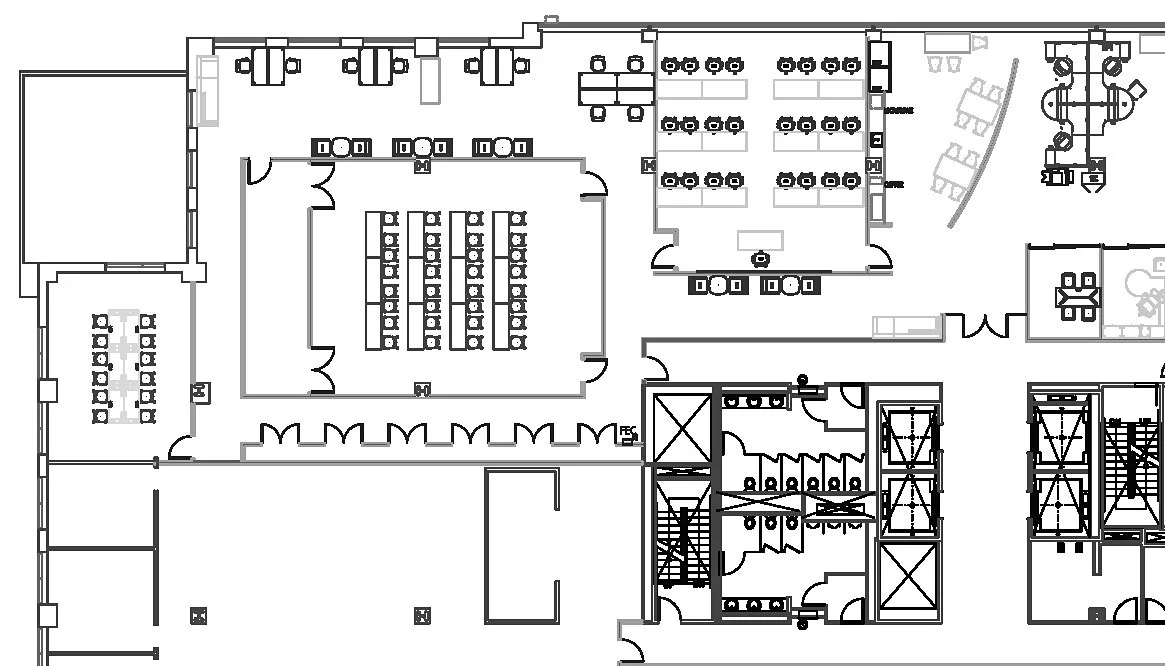 Commercial Interior Design for Office, Training Room and Cafe