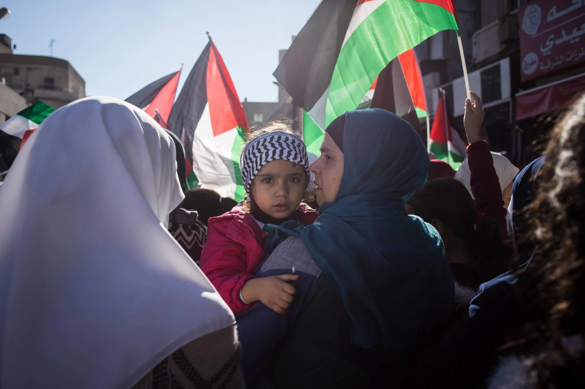Tensions between Jordan and Israel culminated in ongoing protests after President Trump announced that he would move the US embassy from Tel Aviv to Jerusalem, officially recognizing Jerusalem as Israel's capital in the process. Thousands marched, waving Palestinian flags in downtown Amman on Friday, Dec. 8, 2017.