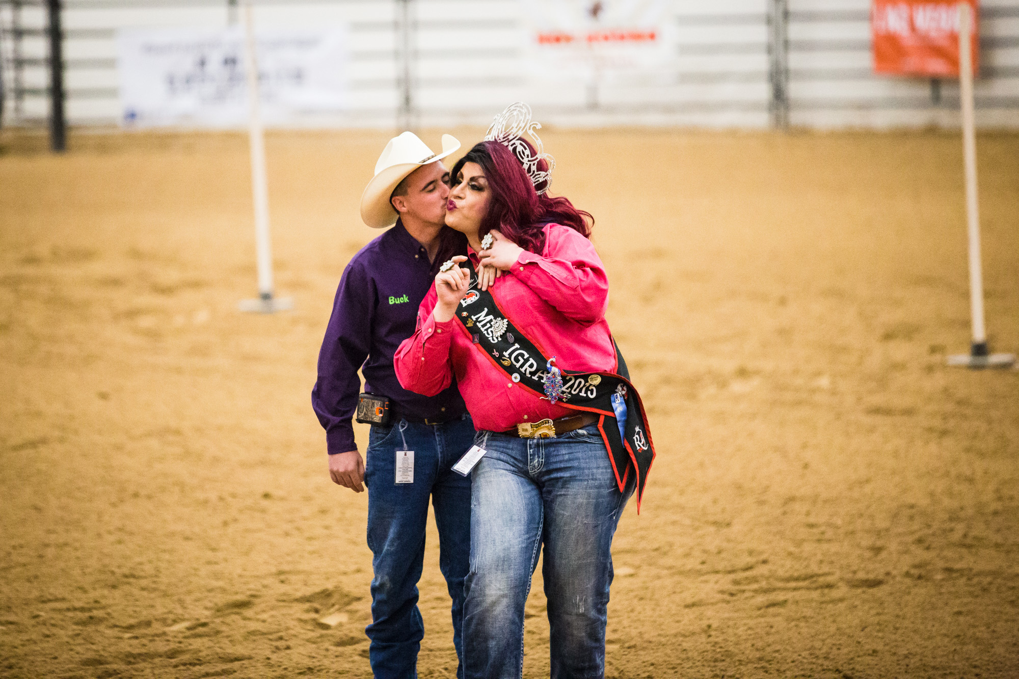  Miss IGRA 2015 makes a lap around the arena during the World Gay Rodeo Finals in Las Vegas, NV. 