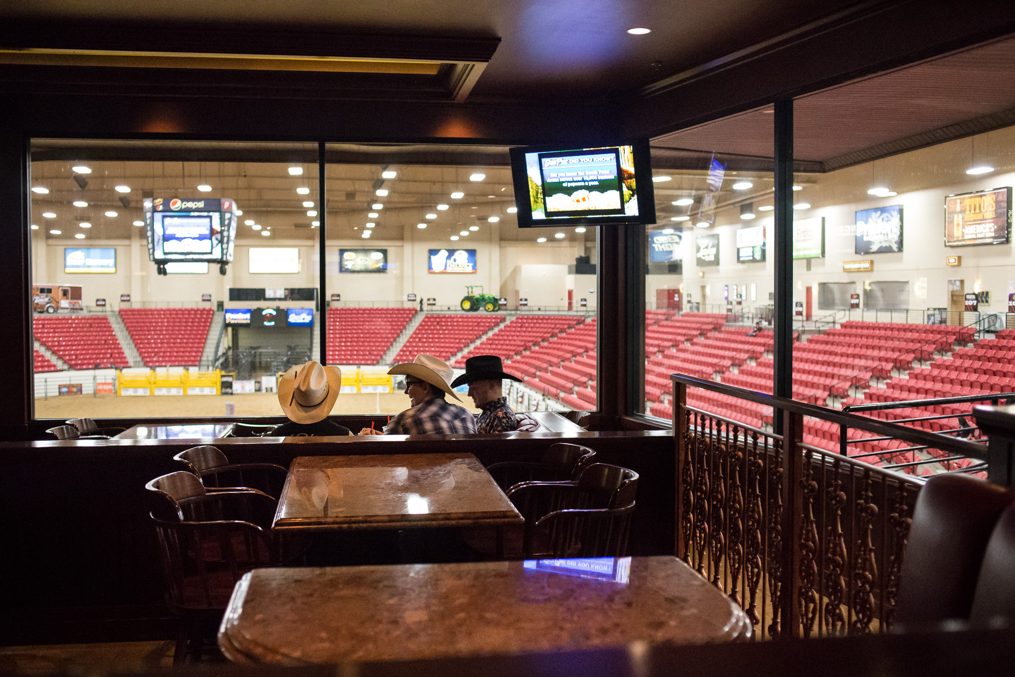  Clyde Petersen and Amanda Kirkhuff have drinks in the saloon at the World Gay Rodeo Finals in Las Vegas, NV. Clyde and Amanda traveled from Seattle, WA to attend the rodeo. 