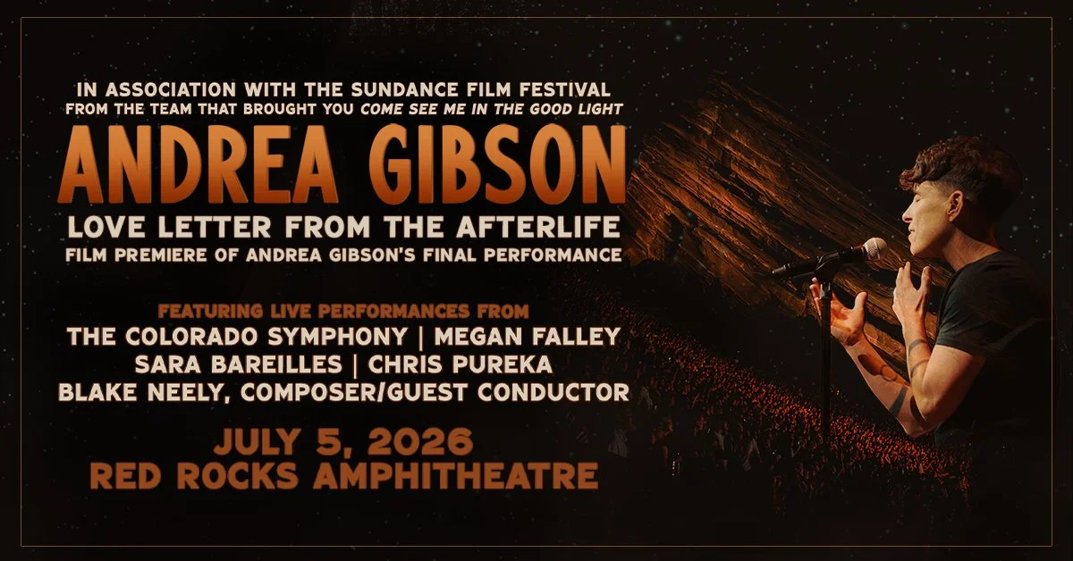 Andrea Gibson, LOVE LETTER FROM THE AFTERLIFE film premiere of Andrea Gibson's final performance