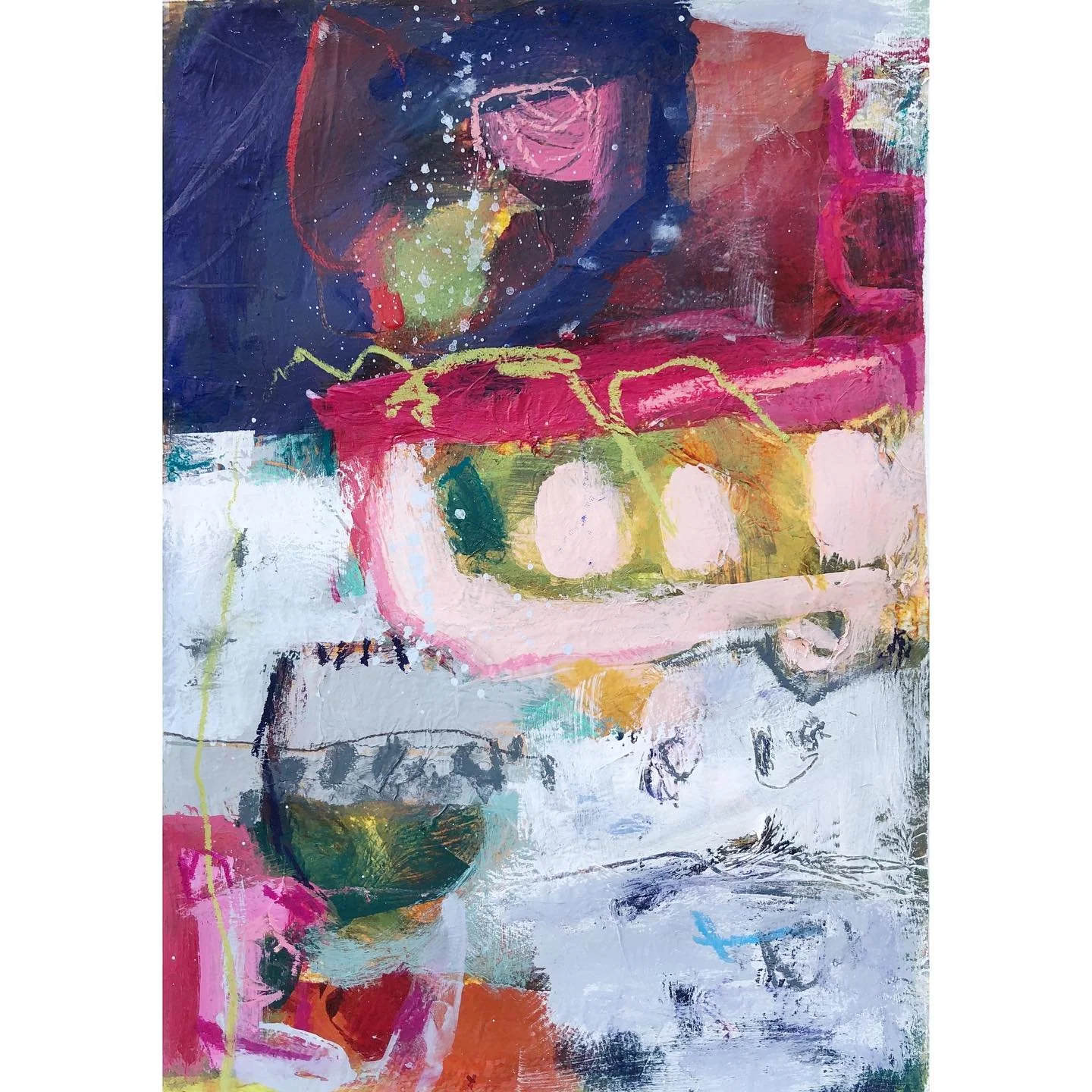 One more small painting! Majestic.💜