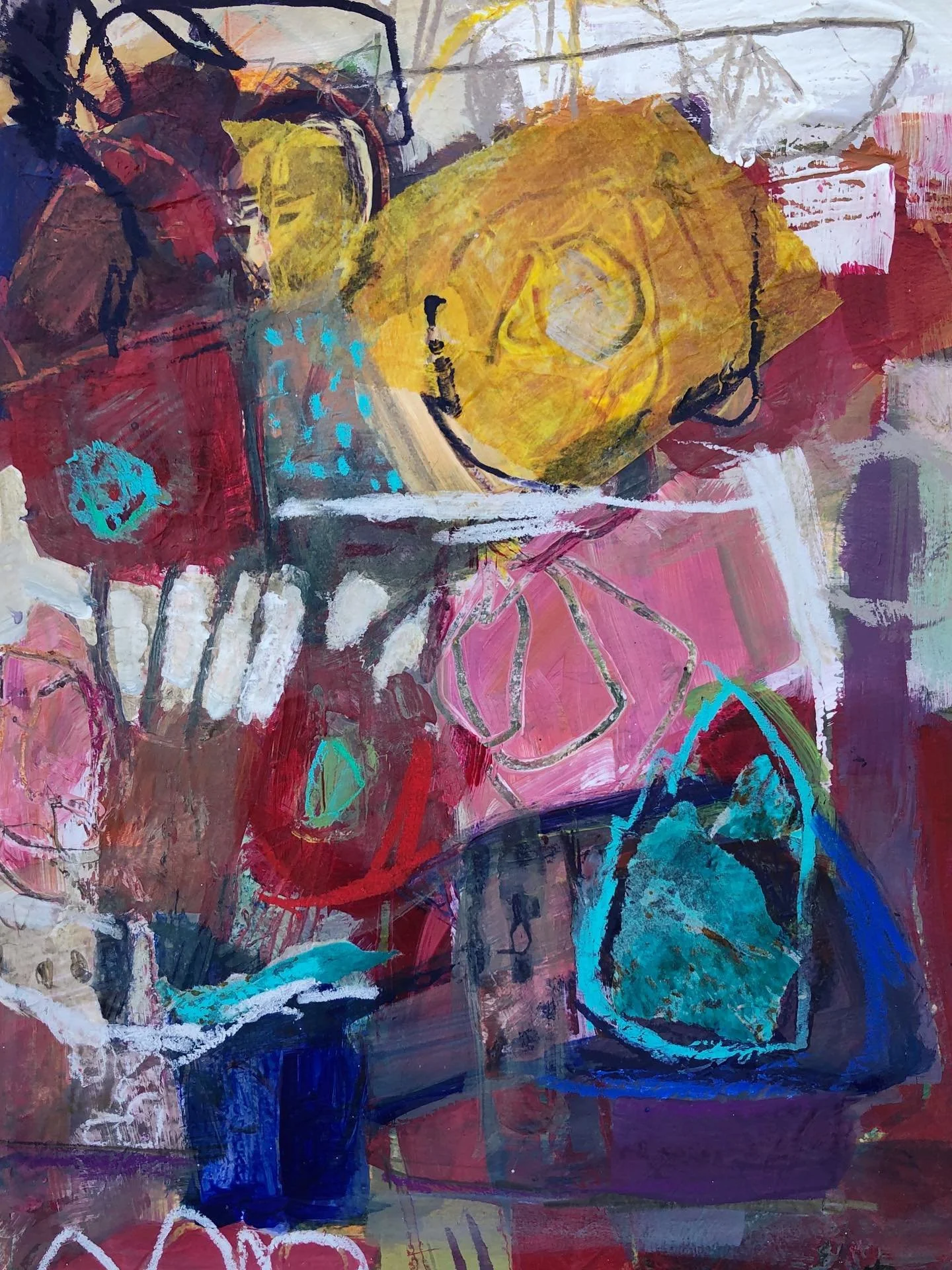 Flowerama.🌺🌸🌼🪷🪻💐🌷. 11 x 14 on paper.