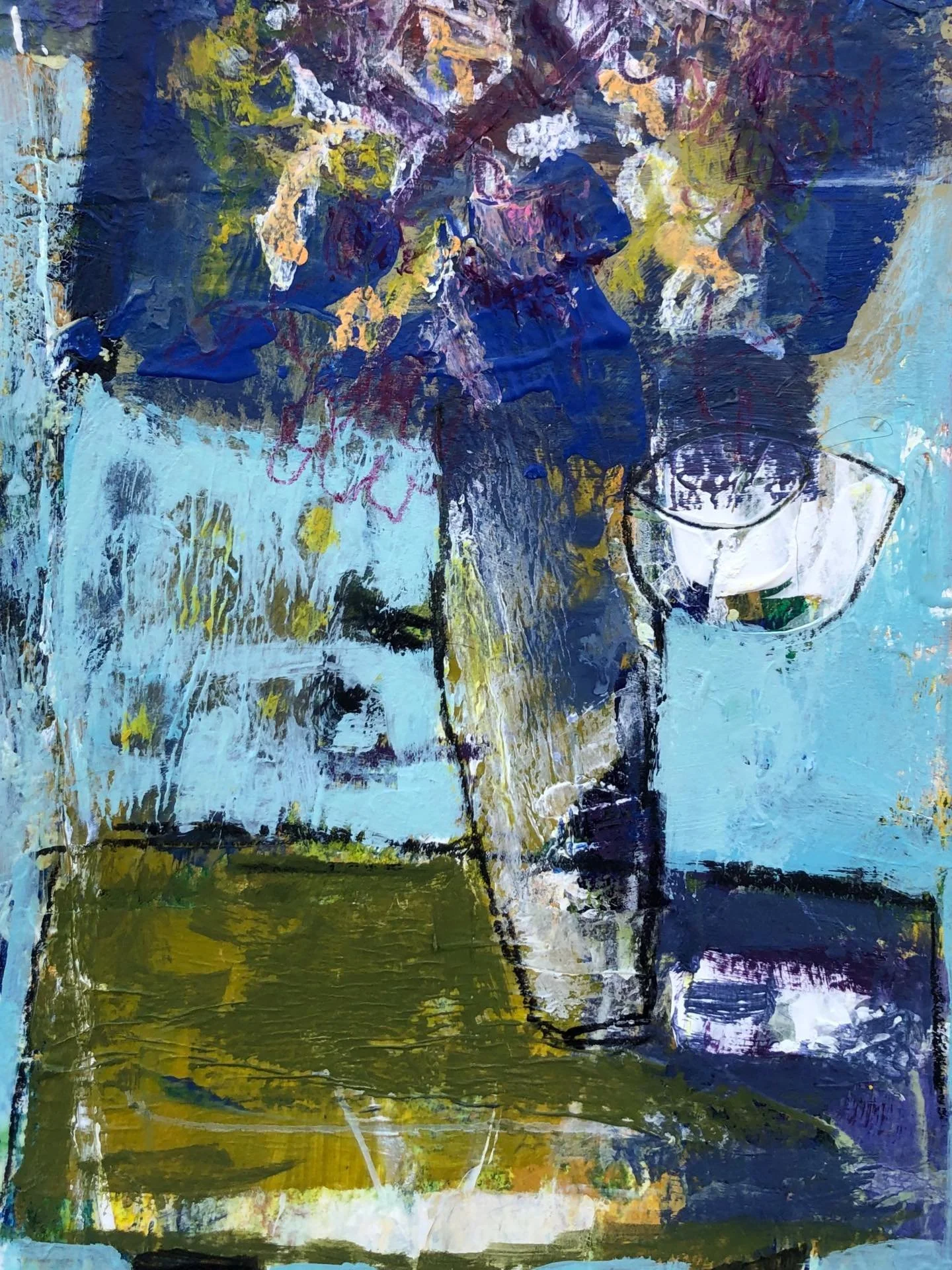 These four 👉small paintings began as horizontal landscapes. What happened🤷🏻&zwj;♀️