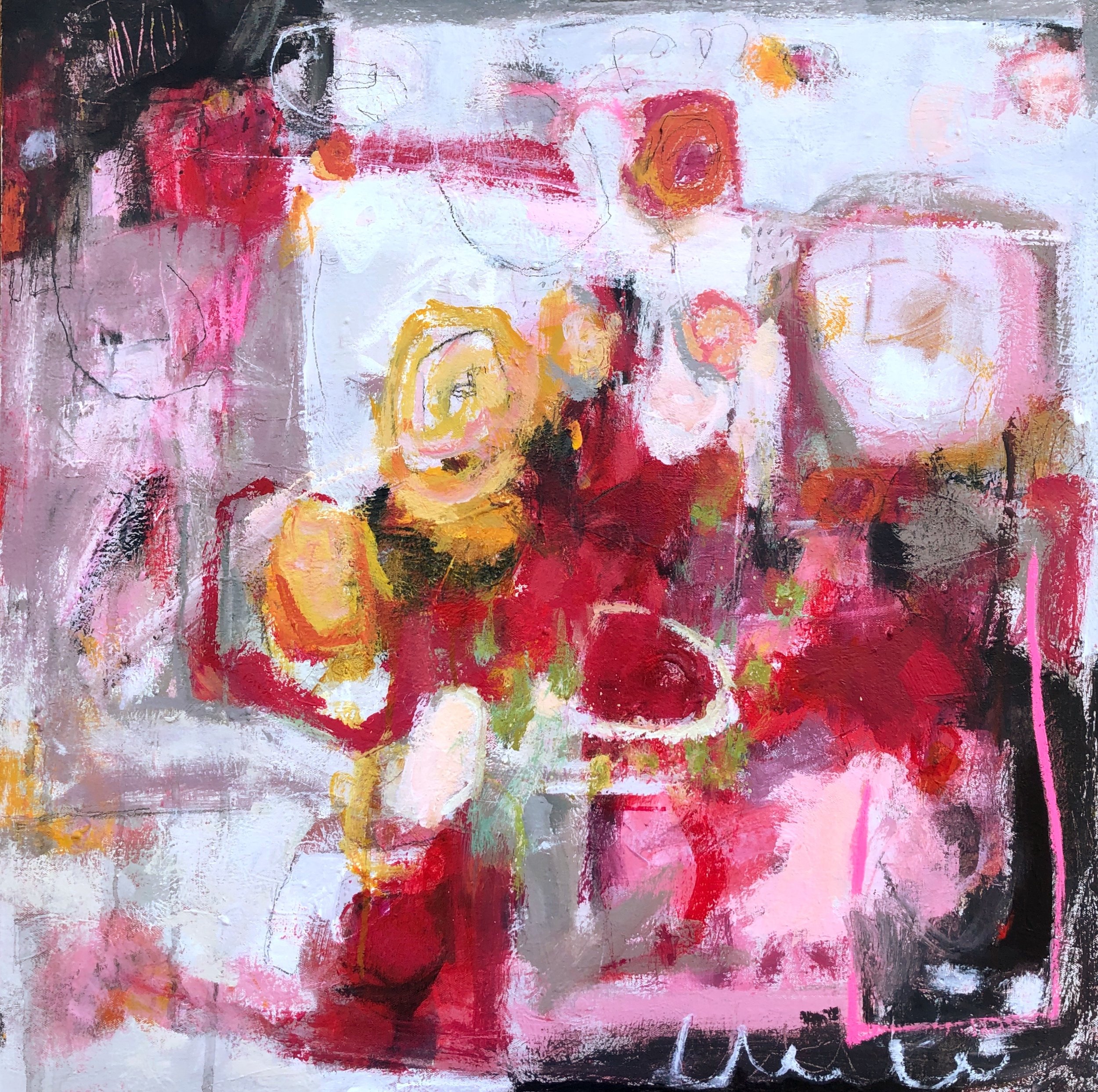 Love Again 30 x 30" canvas