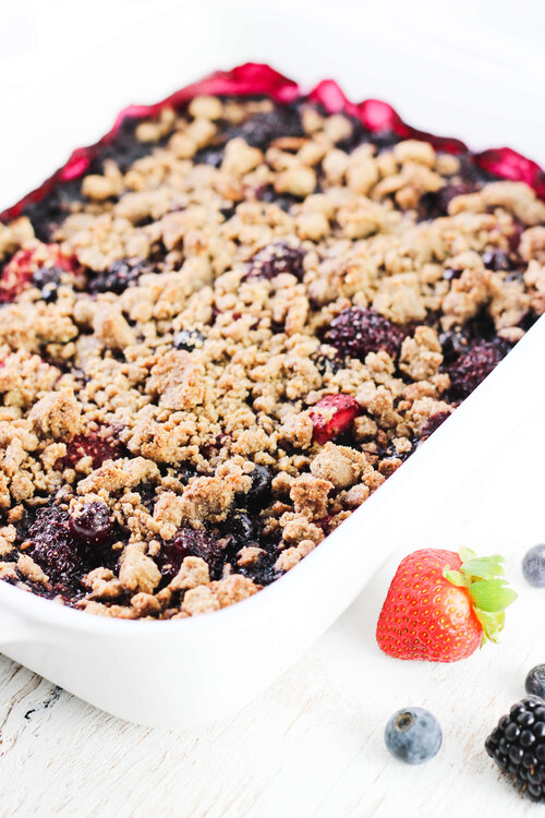 AIP Simple Summer Berry Crumble — This Unrefined Life