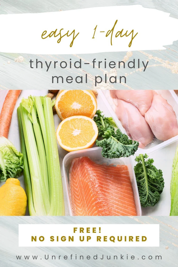 Image showcasing Easy Thyroid-Friendly 1-Day Meal Plan — This Unrefined Life