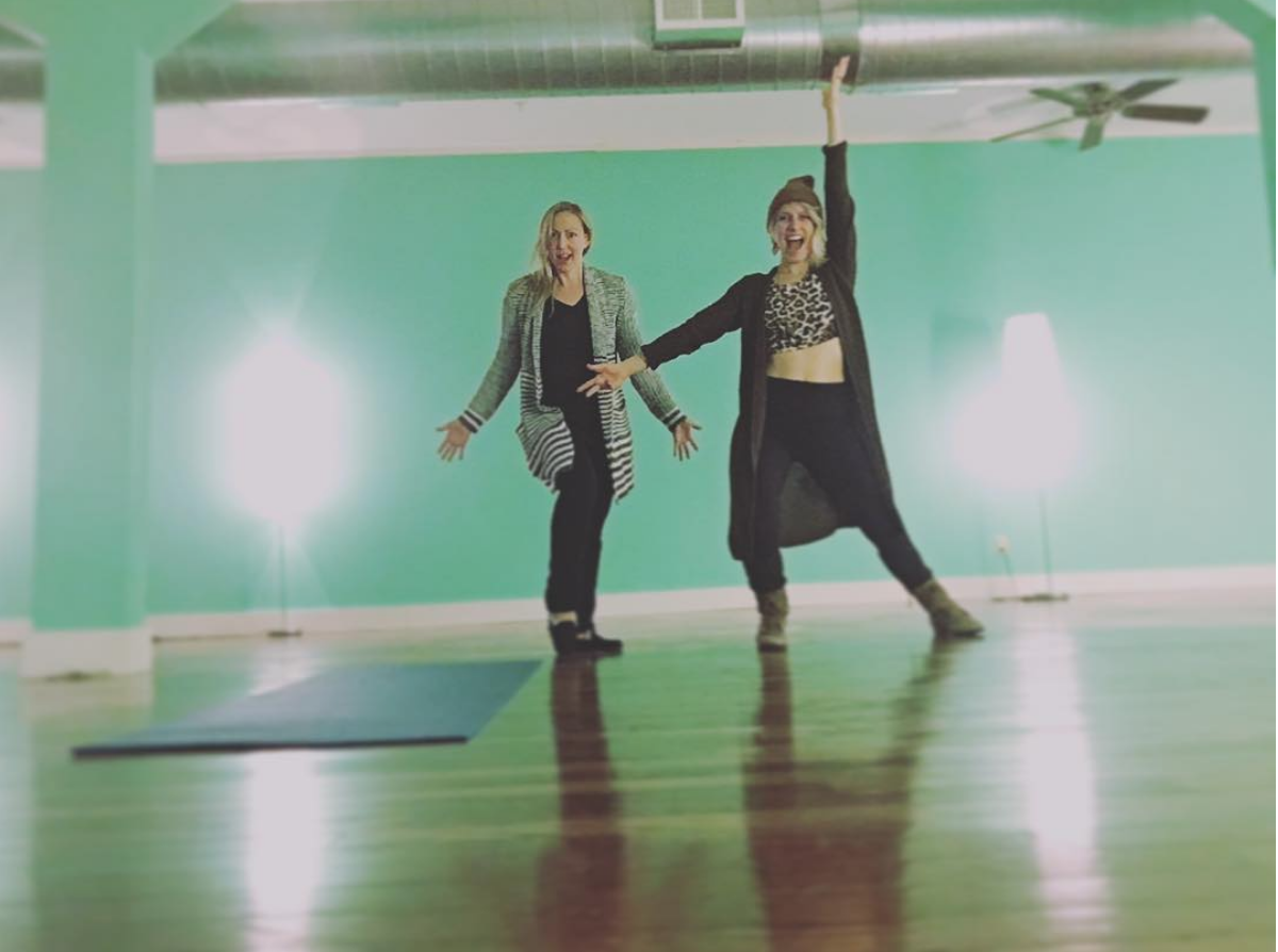 Kelly & I in her studio, Peace, Love, & Wellness , in Warren, Pennsylvania. 