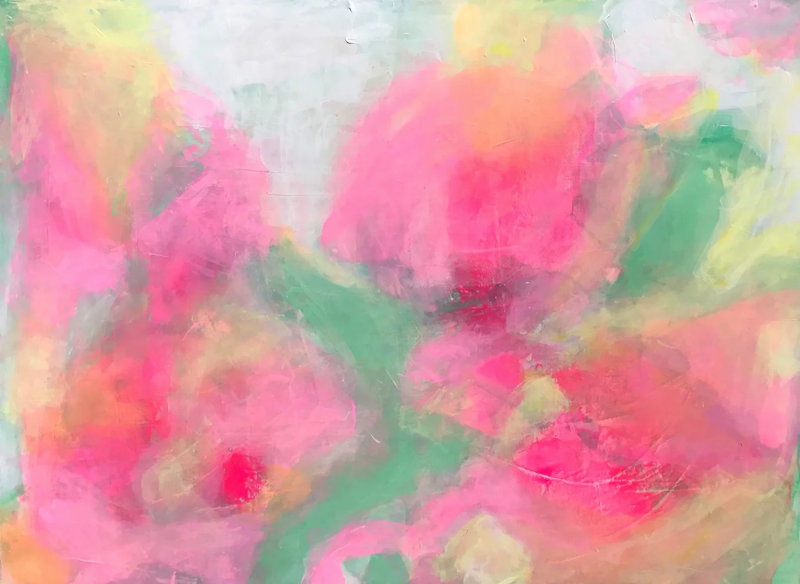 ‘Blue cloud’ Mixed media on wood panel 48 3/8 X 36” Greenport 2018