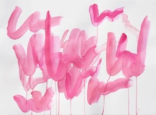 K Beebe Pink Study XX Acrylic on paper 22”x30” 2019 available