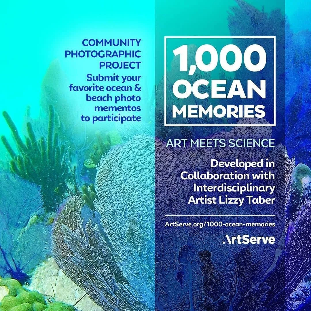 Reposted from @artservefla One Thousand Ocean Memories is a community-based project facilitated by South Florida artist Lizzy Taber in collaboration with ArtServe. ALL are invited to submit! 📷🌊 

This project is based on the idea that with modern t