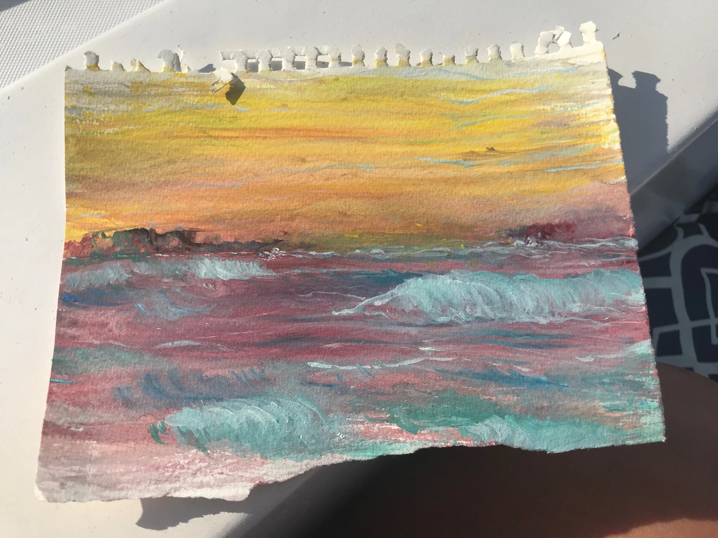 Sunset in the bay