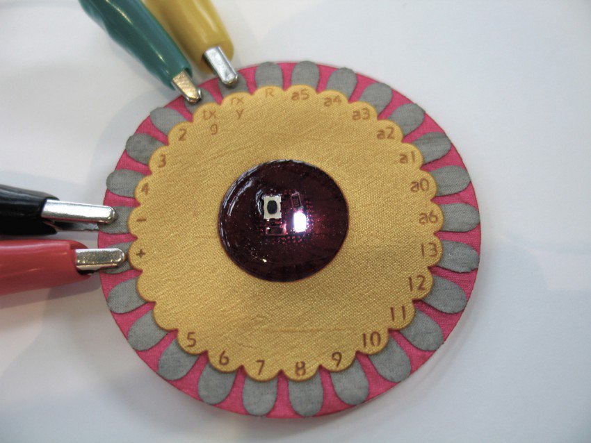 LilyPad prototype image by Leah Buechley (via Flickr )