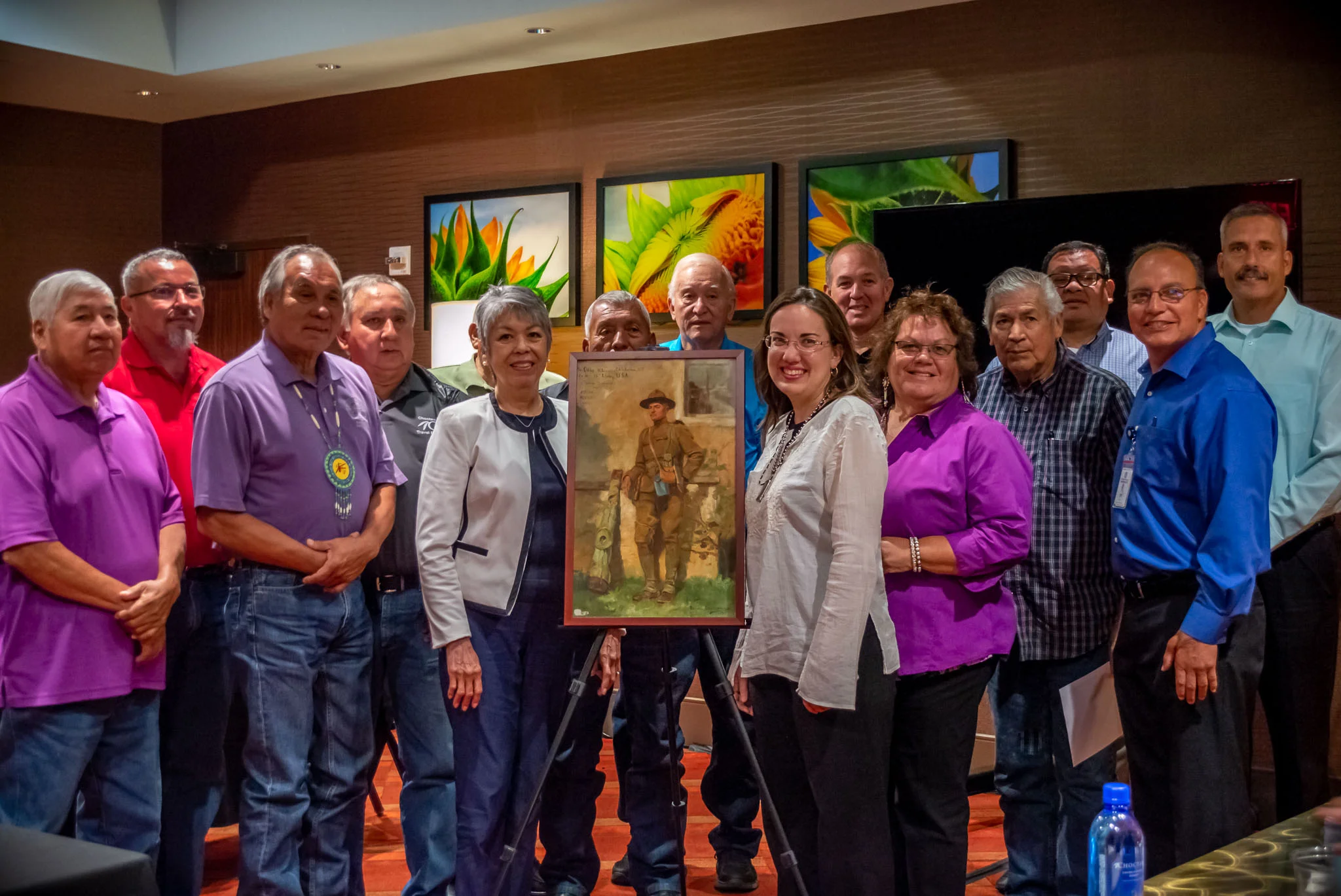 Otis Leader Portrait Replica Presentation. Photo by Lynda Kay Sawyer