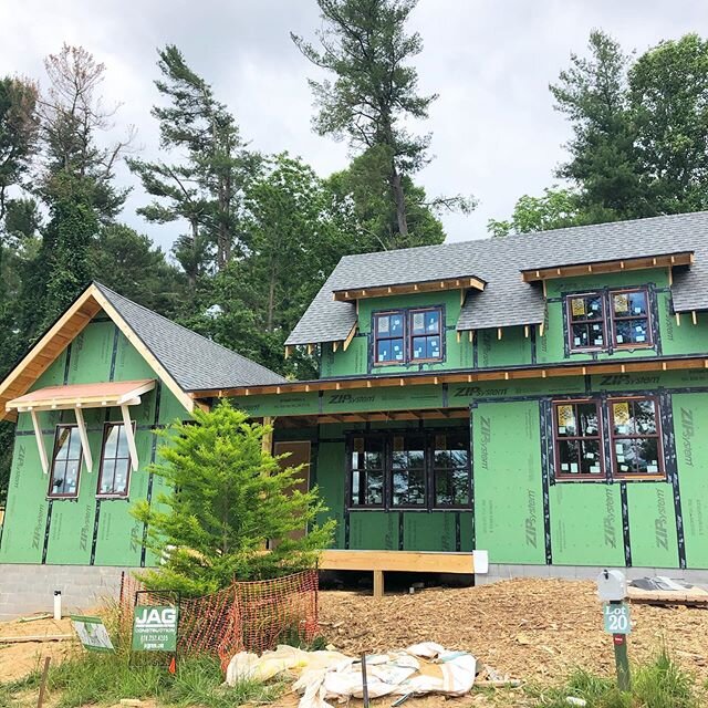 This JAG Construction home is coming right along! So many of Asheville&rsquo;s fantastic builders and architects are on display in Malvern Walk. Learn more at MalvernWalk.com