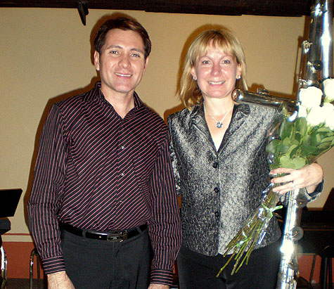 Luis Alfredo Gonzalez, Monterrey flute teacher and organizer of Festival Internacional de Flauta with Paige Long