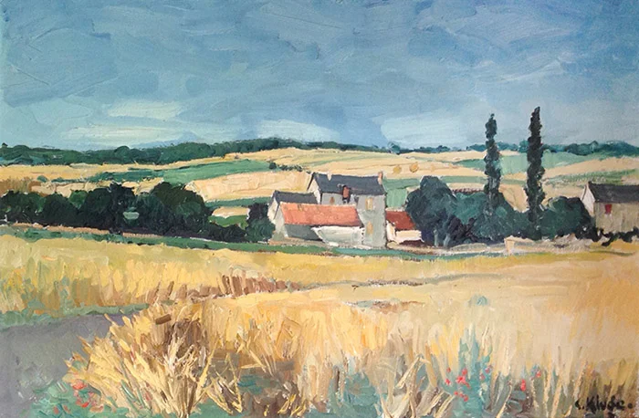 Oil on canvas   -  24x   36 inch    /   circa 1965Provenance :  Wally Findlay Gallery → Kuhn,Loeb and Co. (Lehman Brothers)  → current Michigan estate