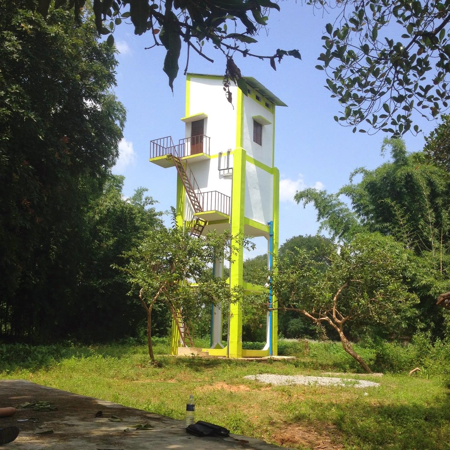 Water treatment facility housing the Filtration-Disinfection system installed in Gufu Village in Jharkhand, India.