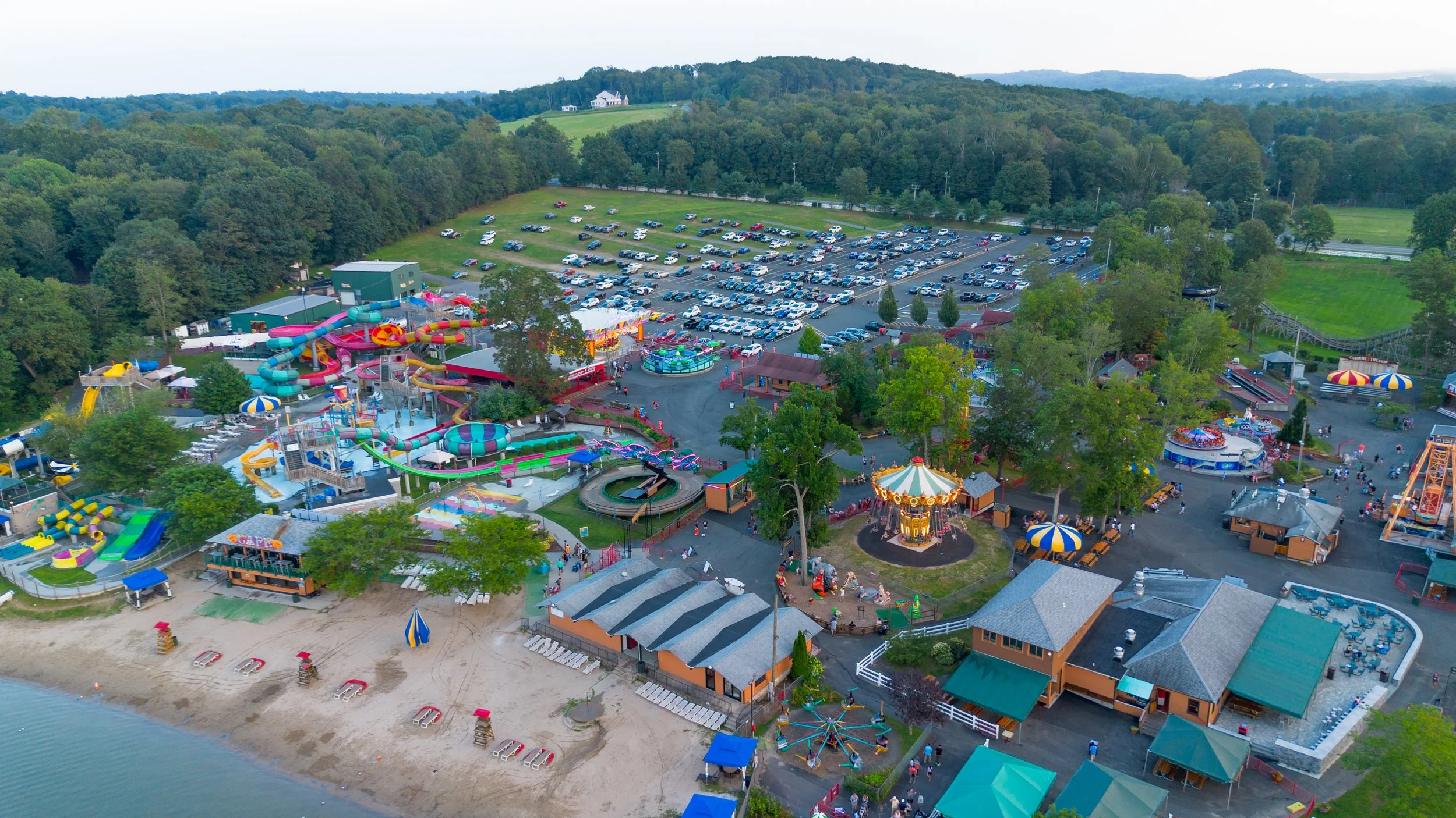 This Lakeside New England Hidden Gem Was Just Named the Most Affordable Theme Park in America