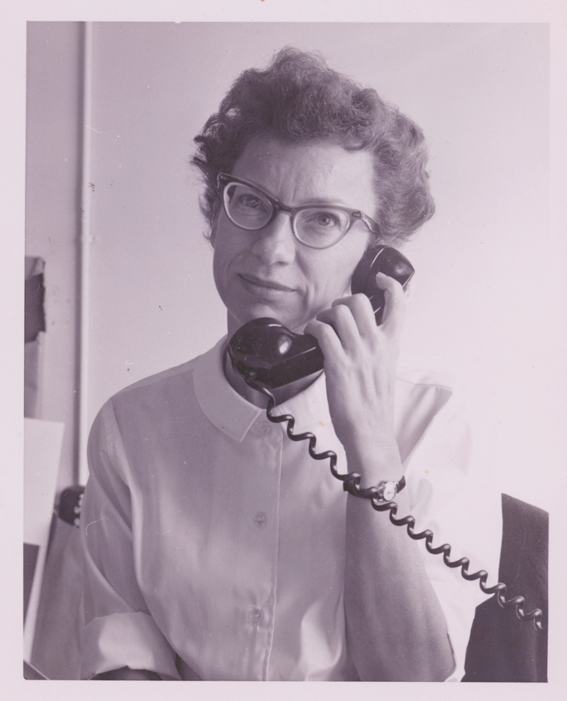 Marilyn as receptionist at Studio 1030.