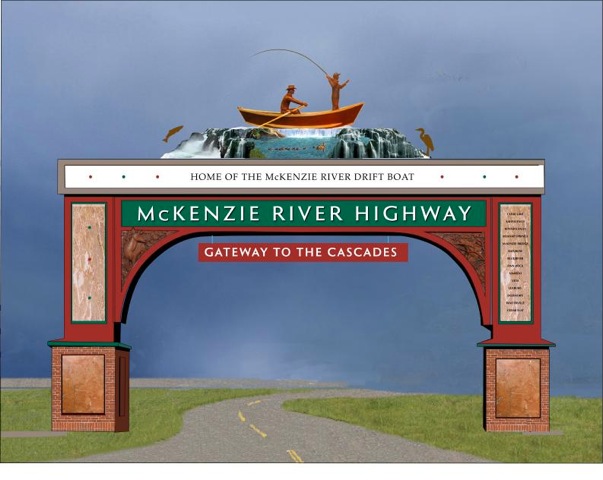 Model of the arch