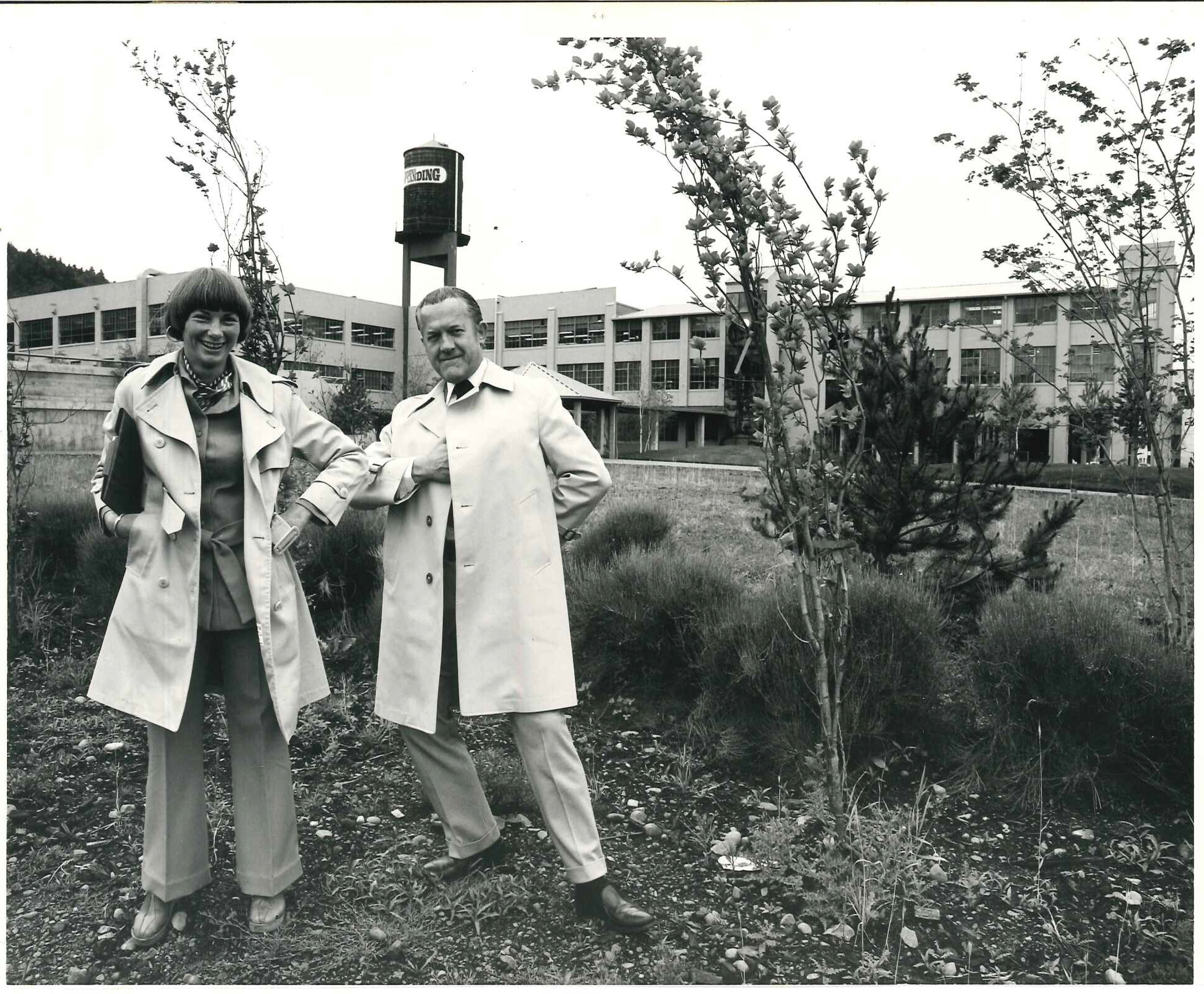 Meridel and Byron at Johns Landing on a photo shoot from Bachman/Ferris days, 1969.
