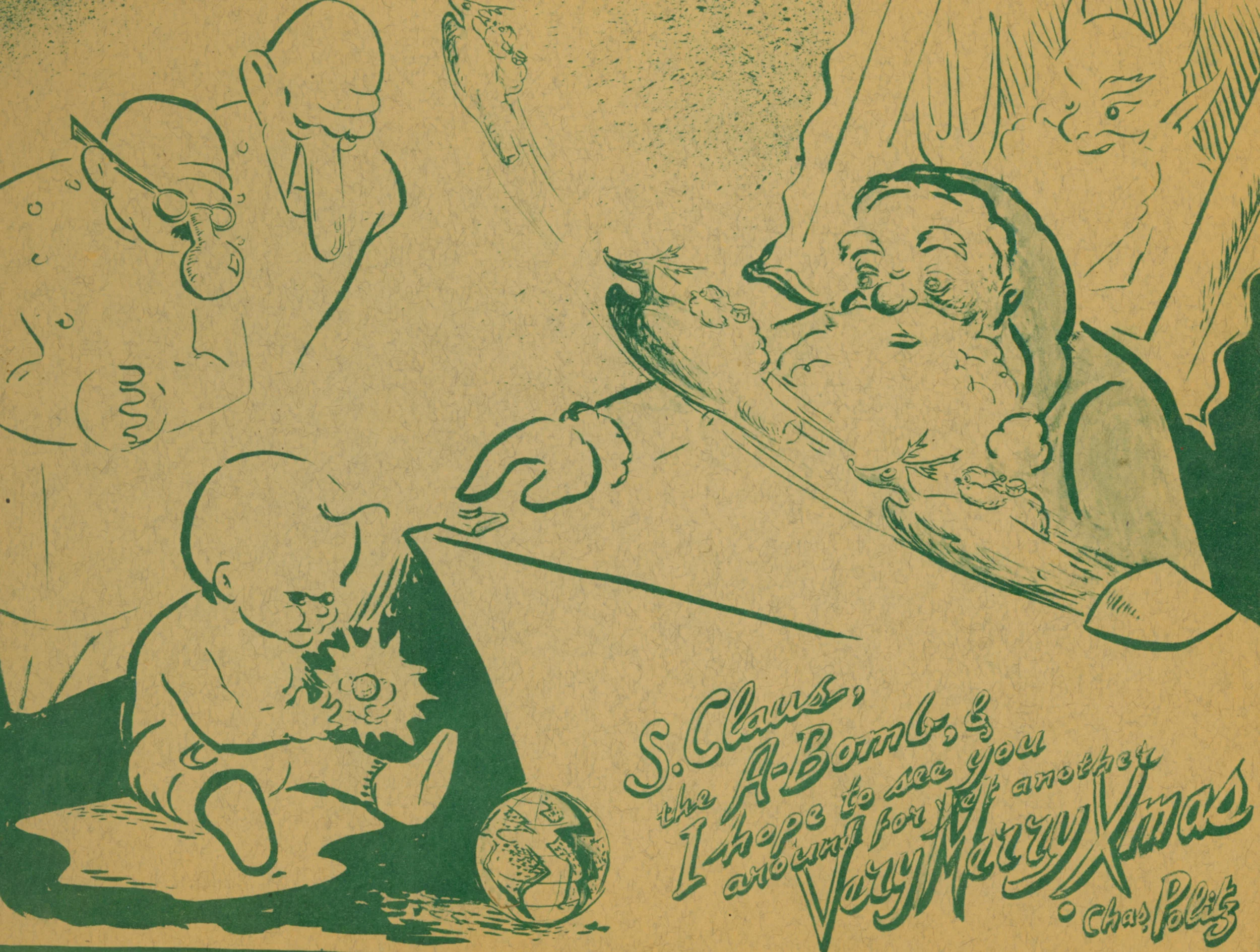 Charles Politz, 1945 New Year’s Card