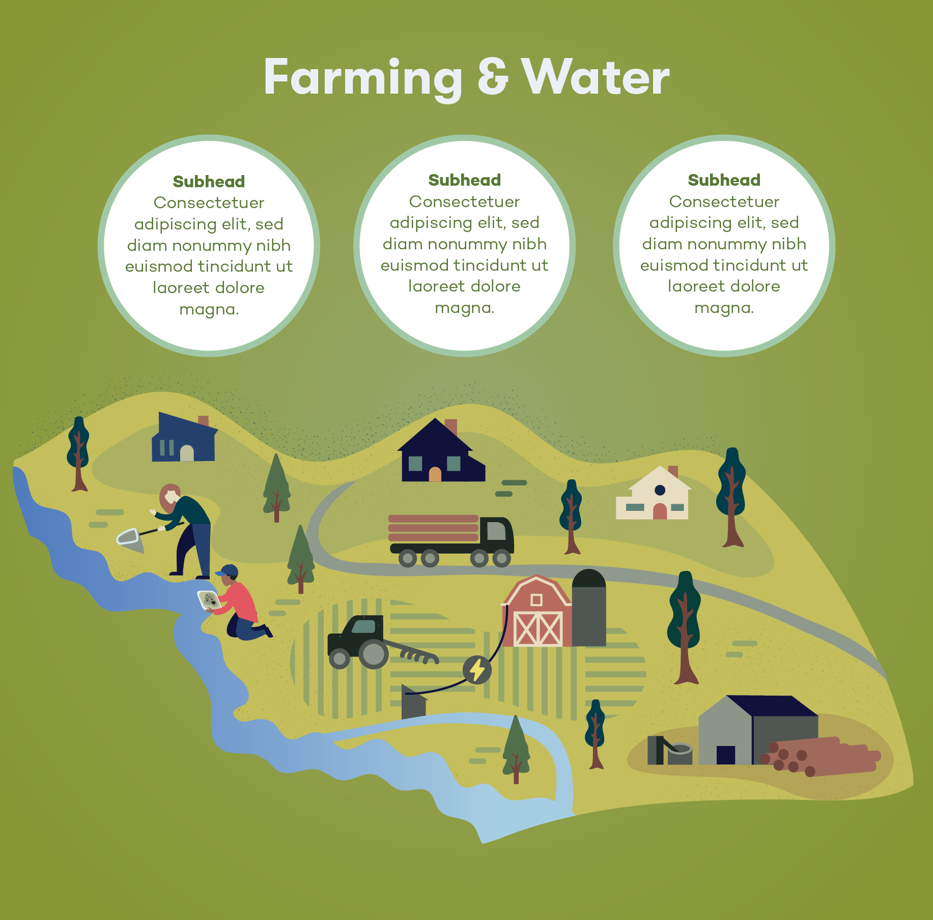  Regional highlight illustration for Wallowa Resources 